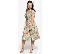 Queen Kerosin Vintage Summer Swing Damen Kleid, mehrfarbig, Größe XS