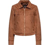 Queen Kerosin Western Damen Jacke, braun, Größe S