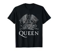 Queen Offizielles klassisches Wappen-Logo, Weiß T-Shirt T-Shirt