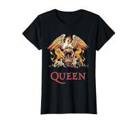 Queen Offizielles klassisches Wappen T-Shirt T-Shirt, Damen, Schwarz, L