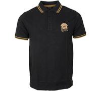 Queen - Polo Shirt Crest Logo - schwarz M