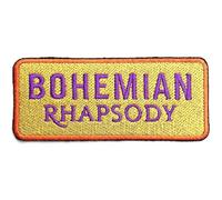 Queen - Rock Off officially licensed products Queen Patch Bohemian Rhapsody Nue offiziell Gelb Embroidered woven iron on One Size