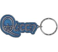 Queen Schlüsselanhänger Band Logo Blue aus Metall Keychain Metal Keyring
