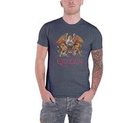 Rockoff Trade Herren Queen Classic Crest T-Shirt, Blau (Blue Blue), XX-Large