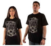 Queen T Shirt Diamante Ornate Crest Band Logo Nue offiziell Unisex Schwarz L