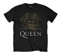 Queen - T-Shirt # L Black Unisex # Crest