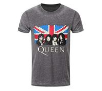 Queen - T-Shirt # L Grey Unisex # Vintage Union Jack