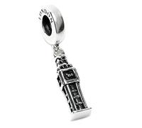 Queenberry Landmark-Serie Charm aus Sterlingsilber, London Big Ben, Bead Charm im europäischen Stil