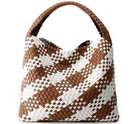 Queenoris Fashion gewebte Handtasche für Damen, Obergriff-Schultertasche, weiche Sommer-Hobo-Tasche