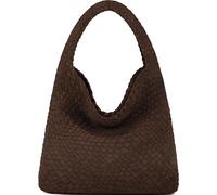 Queenoris Modische gewebte Geldbörse für Damen, Top-Griff, Schultertasche, weiche Sommer-Hobo-Tragetasche