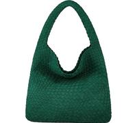 Queenoris Modische gewebte Geldbörse für Damen, Top-Griff, Schultertasche, weiche Sommer-Hobo-Tragetasche