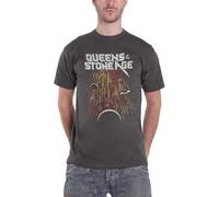 Queens of The Stone Age T Shirt Meteor Shower Nue offiziell Unisex Charcoal Grau S