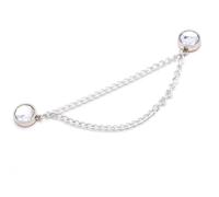 QUEENYARD Magnetischer Hosenkürzer-Clip, magnetischer Hosenkürzer-Verschluss, Strass-Kette, magnetischer Clip, Hosenlängenverstell-Clip für Hosen, Jeans, Hosen