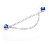 QUEENYARD Magnetischer Hosenkürzer-Clip, magnetischer Hosenkürzer-Verschluss, Strass-Kette, magnetischer Clip, Hosenlängenverstell-Clip für Hosen, Jeans, Hosen