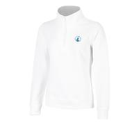 Quiet Please Create Troyer Sweatshirt Damen - Weiß, Petrol (nur noch wenige Artikel verfügbar)