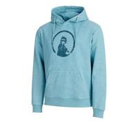 Quiet Please Create Washed Out Loose Fit Hoody Herren-Hellblau,Petrol in hellblau, Größe: M