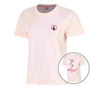 Quiet Please Endlessly Flower T-Shirt Damen-Rosa,Mehrfarbig in rosa, Größe: XS