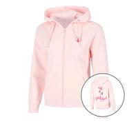 Quiet Please Endlessly Flower Zip Sweatjacke Damen-Rosa,Mehrfarbig in rosa