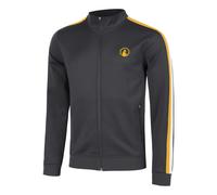 Quiet Please Endlessly Stripes Trainingsjacke Herren-Anthrazit,Orange in anthrazit, Größe: S (nur noch wenige Artikel verfügbar)