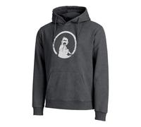 Quiet Please Endlessly Washed Out Loose Fit Hoody Herren-Anthrazit,Weiß in anthrazit, Größe: L