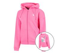 Quiet Please Joy Palm Court Sweatjacke Damen - pink, weiß