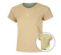 Quiet Please Wild Cross T-Shirt Damen-Beige,Neongrün in beige, Größe: M