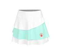 Quiet Please Wild Flounce Rock Damen - Weiß, Türkis