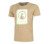 Quiet Please Wild Layer T-Shirt Herren-Beige,Neongrün in beige