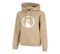 Quiet Please Wild Oversize Embroided Hoody Damen-Beige,Neongrün in beige