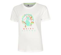 Quiet Please Wild Sketchy T - Shirt Damen Weiß, Mehrfarbig