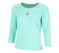 Quiet Please Wild Stripes Longsleeve Damen-Türkis,Rot in türkis, Größe: XS