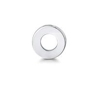 Quiges Damen Charm Anhänger Offener Kreis aus 925 Silber für Mesh Armband