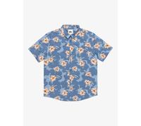 Quiksilver Kurzarmhemd Apero Classic Herren 100% Baumwolle Coronet Blau Backyards Gr. L