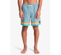 Boardshorts QUIKSILVER "Original Btz Stripe Volley 17", Herren, Gr. L, aqua biarritz stripe, Obermaterial: 92% Microfaser, 8% Elasthan;, Hosen (53241727-L) aqua biarritz stripe
