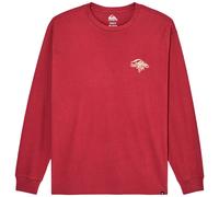Langarmshirt QUIKSILVER "QS Earth", Herren, Gr. L, rot (oxblood rot), Obermaterial: 100% Baumwolle., Shirts Langarmshirt (38632546-L) oxblood rot