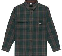 Quiksilver - Dickes Hemd mit langen ärmeln / langarm - Yankee LS Shirt Trekking Green Yankee Plaid für Herren aus Wolle - Größe L - Grün Grün L