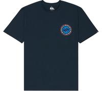 Quiksilver T-Shirt Herren Regular Fit Kurzarm Rundhals Baumwolle blau, M