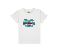 Quiksilver T-shirt Kinder Junior Young Boys Ev Palm Horizon Ss 2-7y Weiß 4 Anni