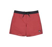Badeshorts QUIKSILVER "EVERYDAY HALF JAM 16", Herren, Gr. 38 (XL), N-Gr, rot (burnt russet), Web, Polyester, unifarben mit Farbeinsatz, Badehosen Badeshorts, sportliche Schnittform, schnell trocknende