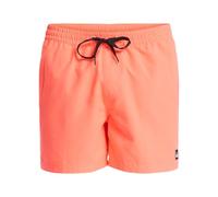 Boardshorts QUIKSILVER "Everyday Solid Volley 15"", Herren, Gr. M, rot (fiery coral), 100% Polyester, Hosen (13289755-M) fiery coral