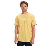 Quiksilver Fineline Kurzarm-T-Shirt, SS, Gelb, Größe M