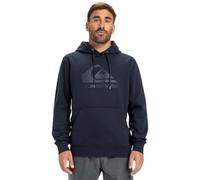 Quiksilver Fleecepullover COMP Logo Hoodie – Herren, Schwarz, XL, 60% Walkfrottier, 40% Microfaser