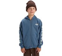 Quiksilver Fleecepullover mit salzwassergrafischem Reißverschluss für Jungen, Blau, Größe 40