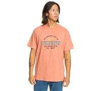 Quiksilver T-Shirt Herren Regular Fit Kurzarm Rundhals Baumwolle orange, M