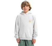 Hoodie QUIKSILVER "Graphic", Kinder, Gr. 12, weiß (weiß marble heather), [Hauptstoff] 55% Baumwolle, 45% Polyester, Sweatshirts (17665541-12) weiß marble heather