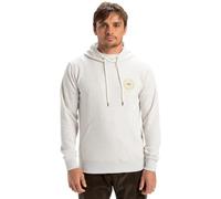 Hoodie QUIKSILVER "Graphic", Herren, Gr. S, weiß (weiß marble heather), [Hauptstoff] 55% Baumwolle, 45% Polyester, Sweatshirts (22155033-S) weiß marble heather