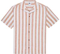 Quiksilver - Hemd aus Bio-Baumwolle und Hanf - Herren - Sunset Song SS Shirt Bone White Stripes Sunset - Sunset Song SS Shirt Bone White Beige XL