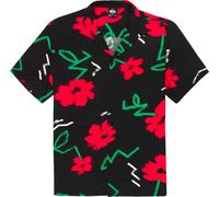 Quiksilver - Hemd aus Ecovero-Viskose - Herren - Safe Paradise SS Shirt Black Street Floral 64 - Safe Paradise SS Shirt Black Street schwarz XL