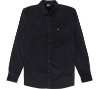 Quiksilver - Hemd aus Kordsamt - Smoke Trail Cord Shirt True Black für Herren aus Baumwolle - Größe L - schwarz schwarz L