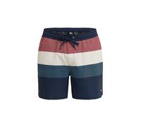 Boardshorts QUIKSILVER "Stretch Scallop Volley 16", Herren, Gr. M, schwarz navy tijuana, Obermaterial: 92% Microfaser, 8% Elasthan;, Hosen (58154222-M) schwarz navy tijuana